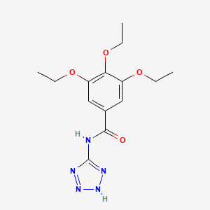 molecular formula C14H19N5O4 B3733260 3,4,5-triethoxy-N-1H-tetrazol-5-ylbenzamide 