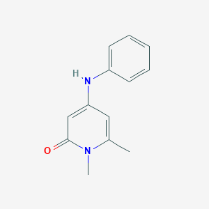 molecular formula C13H14N2O B373327 4-anilino-1,6-dimethyl-2(1H)-pyridinone 