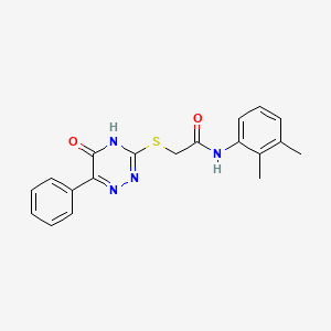 molecular formula C19H18N4O2S B3733271 N-(2,3-dimethylphenyl)-2-[(5-oxo-6-phenyl-4,5-dihydro-1,2,4-triazin-3-yl)thio]acetamide 