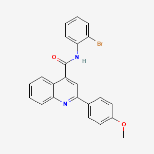 molecular formula C23H17BrN2O2 B3733468 N-(2-bromophenyl)-2-(4-methoxyphenyl)-4-quinolinecarboxamide 