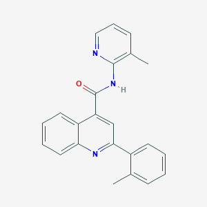 molecular formula C23H19N3O B3733496 2-(2-methylphenyl)-N-(3-methyl-2-pyridinyl)-4-quinolinecarboxamide 