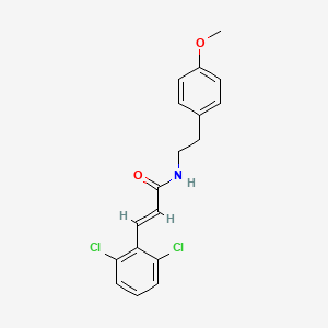 molecular formula C18H17Cl2NO2 B3733499 3-(2,6-dichlorophenyl)-N-[2-(4-methoxyphenyl)ethyl]acrylamide 