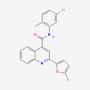 molecular formula C22H17ClN2O2 B3733513 N-(5-chloro-2-methylphenyl)-2-(5-methyl-2-furyl)-4-quinolinecarboxamide 