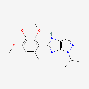 molecular formula C17H22N4O3 B3733550 1-isopropyl-5-(2,3,4-trimethoxy-6-methylphenyl)-1,4-dihydroimidazo[4,5-c]pyrazole 