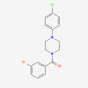 molecular formula C17H16BrClN2O B3733575 1-(3-bromobenzoyl)-4-(4-chlorophenyl)piperazine 