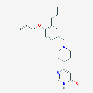 molecular formula C22H27N3O2 B3733624 6-{1-[3-allyl-4-(allyloxy)benzyl]piperidin-4-yl}pyrimidin-4(3H)-one 