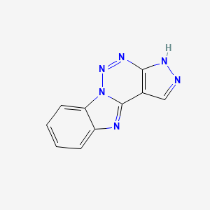molecular formula C10H6N6 B3733653 3H-pyrazolo[3',4':4,5][1,2,3]triazino[1,6-a]benzimidazole 