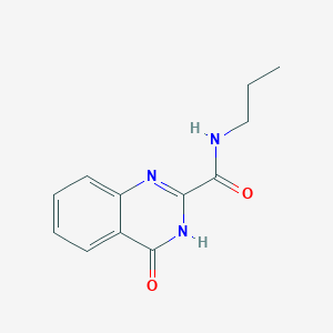 molecular formula C12H13N3O2 B3733674 4-oxo-N-propyl-3,4-dihydro-2-quinazolinecarboxamide 