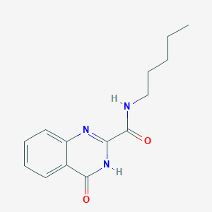 4-oxo-N-pentyl-3,4-dihydro-2-quinazolinecarboxamide