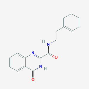 molecular formula C17H19N3O2 B3733689 N-[2-(1-cyclohexen-1-yl)ethyl]-4-oxo-3,4-dihydro-2-quinazolinecarboxamide 