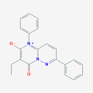 3-ethyl-4-oxo-1,7-diphenyl-4H-pyrimido[1,2-b]pyridazin-1-ium-2-olate