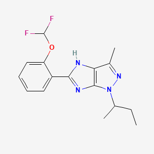 molecular formula C16H18F2N4O B3733810 1-sec-butyl-5-[2-(difluoromethoxy)phenyl]-3-methyl-1,4-dihydroimidazo[4,5-c]pyrazole 