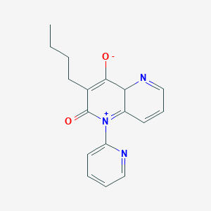 3-Butyl-2-oxo-1-(2-pyridinyl)-2,4a-dihydro[1,5]naphthyridin-1-ium-4-olate
