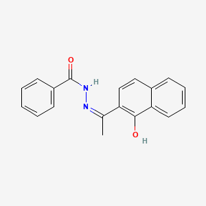 molecular formula C19H16N2O2 B3733929 N'-[1-(1-hydroxy-2-naphthyl)ethylidene]benzohydrazide 