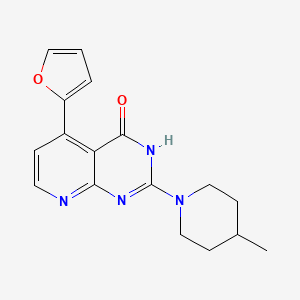 molecular formula C17H18N4O2 B3733970 5-(2-furyl)-2-(4-methyl-1-piperidinyl)pyrido[2,3-d]pyrimidin-4(3H)-one 