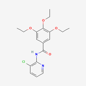 molecular formula C18H21ClN2O4 B3734010 N-(3-chloro-2-pyridinyl)-3,4,5-triethoxybenzamide 