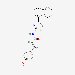 molecular formula C23H18N2O2S B3734043 3-(4-methoxyphenyl)-N-[4-(1-naphthyl)-1,3-thiazol-2-yl]acrylamide 