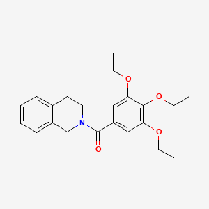 molecular formula C22H27NO4 B3734064 2-(3,4,5-triethoxybenzoyl)-1,2,3,4-tetrahydroisoquinoline 