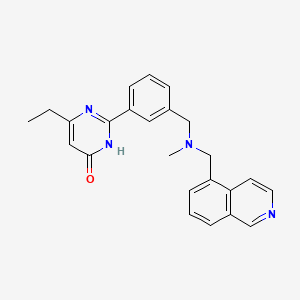 molecular formula C24H24N4O B3734103 6-ethyl-2-(3-{[(5-isoquinolinylmethyl)(methyl)amino]methyl}phenyl)-4(3H)-pyrimidinone 
