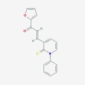 molecular formula C18H13NO2S B373411 1-(2-Furyl)-3-(1-phenyl-2-thioxo-1,2-dihydro-3-pyridinyl)-2-propen-1-one 