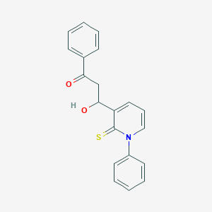 molecular formula C20H17NO2S B373417 3-Hydroxy-1-phenyl-3-(1-phenyl-2-thioxo-1,2-dihydro-3-pyridinyl)-1-propanone 