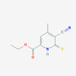 Ethyl 5-cyano-4-methyl-6-thioxo-1,6-dihydro-2-pyridinecarboxylate