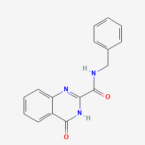 molecular formula C16H13N3O2 B3734217 N-benzyl-4-oxo-3,4-dihydro-2-quinazolinecarboxamide 