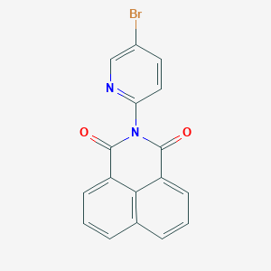 molecular formula C17H9BrN2O2 B3734226 2-(5-bromo-2-pyridinyl)-1H-benzo[de]isoquinoline-1,3(2H)-dione 