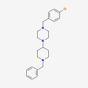 molecular formula C23H30BrN3 B3734259 1-(1-benzyl-4-piperidinyl)-4-(4-bromobenzyl)piperazine 