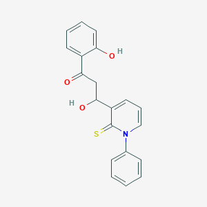 molecular formula C20H17NO3S B373431 3-Hydroxy-1-(2-hydroxyphenyl)-3-(1-phenyl-2-thioxo-1,2-dihydro-3-pyridinyl)-1-propanone 