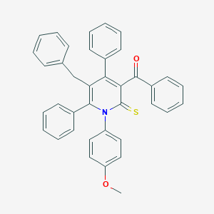 molecular formula C38H29NO2S B373432 [5-Benzyl-1-(4-methoxyphenyl)-4,6-diphenyl-2-thioxo-1,2-dihydro-3-pyridinyl](phenyl)methanone 