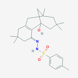 N'-[1-hydroxy-5,5,9,11,11-pentamethyltricyclo[7.3.1.0~2,7~]tridec-2(7)-en-3-ylidene]-4-methylbenzenesulfonohydrazide