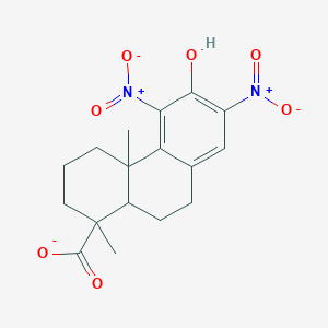 6-Hydroxy-1,4a-dimethyl-5,7-dinitro-2,3,4,9,10,10a-hexahydrophenanthrene-1-carboxylate