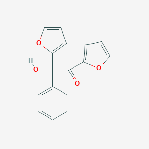 molecular formula C16H12O4 B373443 1,2-Di(2-furyl)-2-hydroxy-2-phenylethanone 