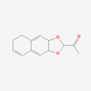 molecular formula C13H14O3 B373444 1-(3a,5,6,9a-Tetrahydronaphtho[2,3-d][1,3]dioxol-2-yl)ethanone 