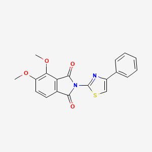 molecular formula C19H14N2O4S B3734447 4,5-dimethoxy-2-(4-phenyl-1,3-thiazol-2-yl)-1H-isoindole-1,3(2H)-dione 