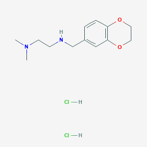 molecular formula C13H22Cl2N2O2 B3734455 N'-(2,3-dihydro-1,4-benzodioxin-6-ylmethyl)-N,N-dimethyl-1,2-ethanediamine dihydrochloride 
