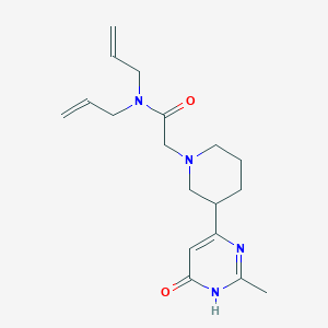 molecular formula C18H26N4O2 B3734535 N,N-diallyl-2-[3-(6-hydroxy-2-methylpyrimidin-4-yl)piperidin-1-yl]acetamide 