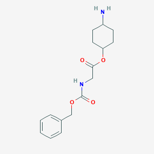 molecular formula C16H22N2O4 B373457 4-Aminocyclohexyl {[(benzyloxy)carbonyl]amino}acetate 