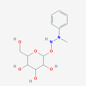 molecular formula C13H20N2O6 B373459 2-(hydroxymethyl)-6-[(2-methyl-2-phenylhydrazino)oxy]tetrahydro-2H-pyran-3,4,5-triol 