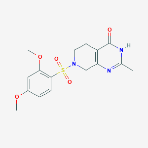 molecular formula C16H19N3O5S B3734593 7-[(2,4-dimethoxyphenyl)sulfonyl]-2-methyl-5,6,7,8-tetrahydropyrido[3,4-d]pyrimidin-4(3H)-one 