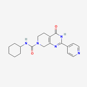 N-cyclohexyl-4-oxo-2-pyridin-4-yl-4,5,6,8-tetrahydropyrido[3,4-d]pyrimidine-7(3H)-carboxamide