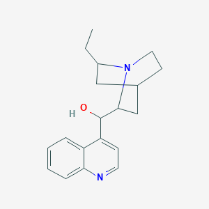molecular formula C19H24N2O B373465 (S)-(6-ethyl-1-azabicyclo[2.2.2]oct-2-yl)(4-quinolinyl)methanol 