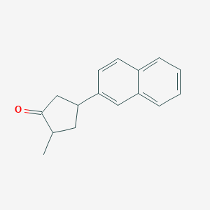 molecular formula C16H16O B373468 2-Methyl-4-(2-naphthyl)cyclopentanone 