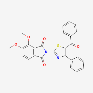 molecular formula C26H18N2O5S B3734714 2-(5-benzoyl-4-phenyl-1,3-thiazol-2-yl)-4,5-dimethoxy-1H-isoindole-1,3(2H)-dione 