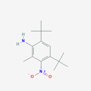 molecular formula C15H24N2O2 B373472 4,6-Ditert-butyl-2-methyl-3-nitroaniline 