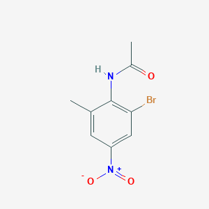 molecular formula C9H9BrN2O3 B373473 N-{2-bromo-4-nitro-6-methylphenyl}acetamide 