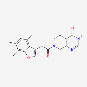 molecular formula C20H21N3O3 B3734742 7-[(4,6,7-trimethyl-1-benzofuran-3-yl)acetyl]-5,6,7,8-tetrahydropyrido[3,4-d]pyrimidin-4(3H)-one 