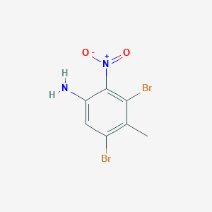 molecular formula C7H6Br2N2O2 B373475 3,5-Dibromo-4-methyl-2-nitroaniline 