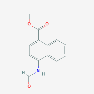 molecular formula C13H11NO3 B373478 Methyl 4-(formylamino)-1-naphthoate 